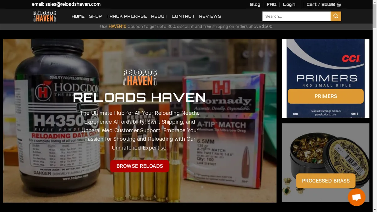 Reloadshaven.com Screenshot