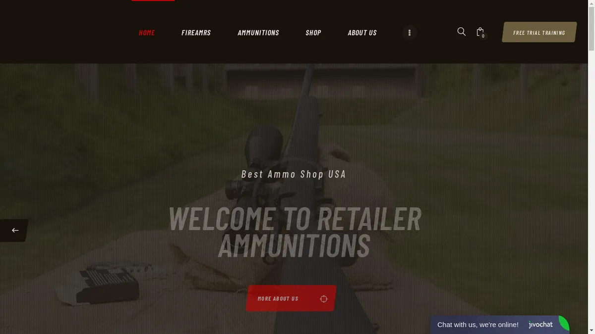 Retailerammunitions.com Screenshot