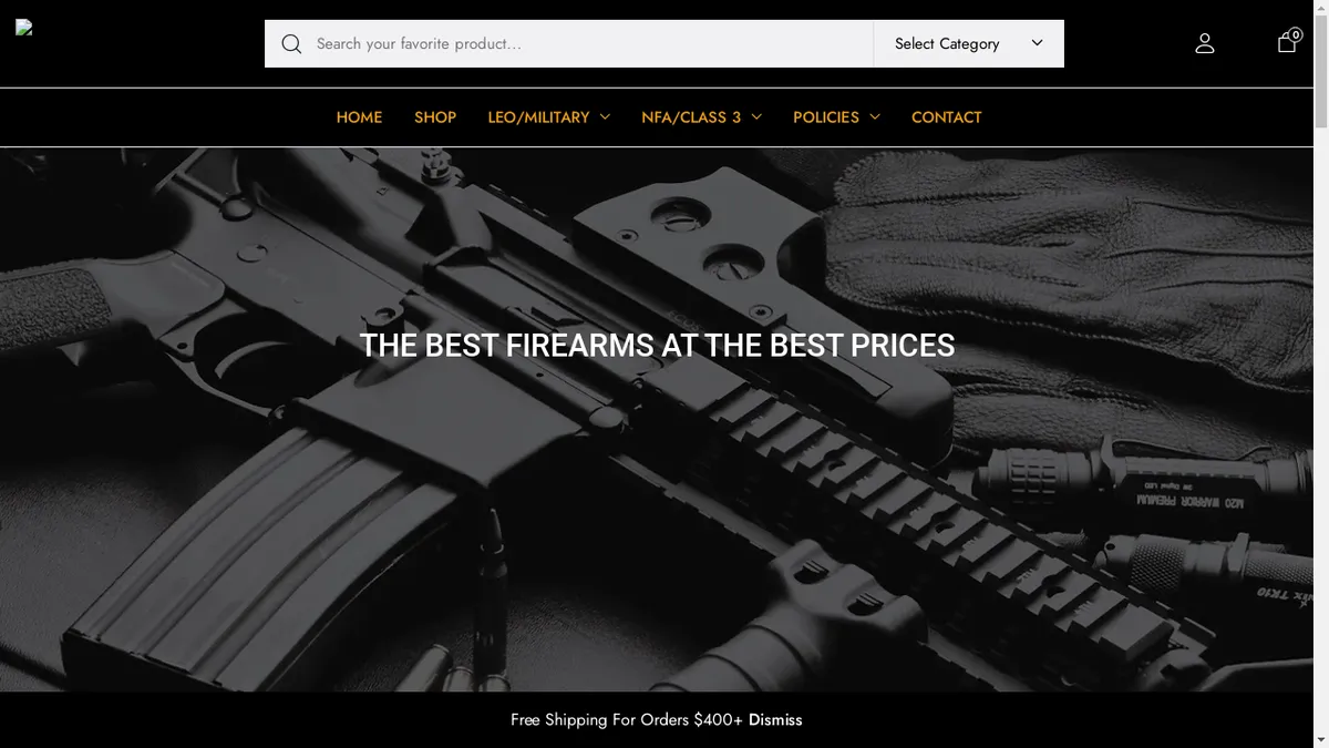 Dowagiacarms.com Screenshot