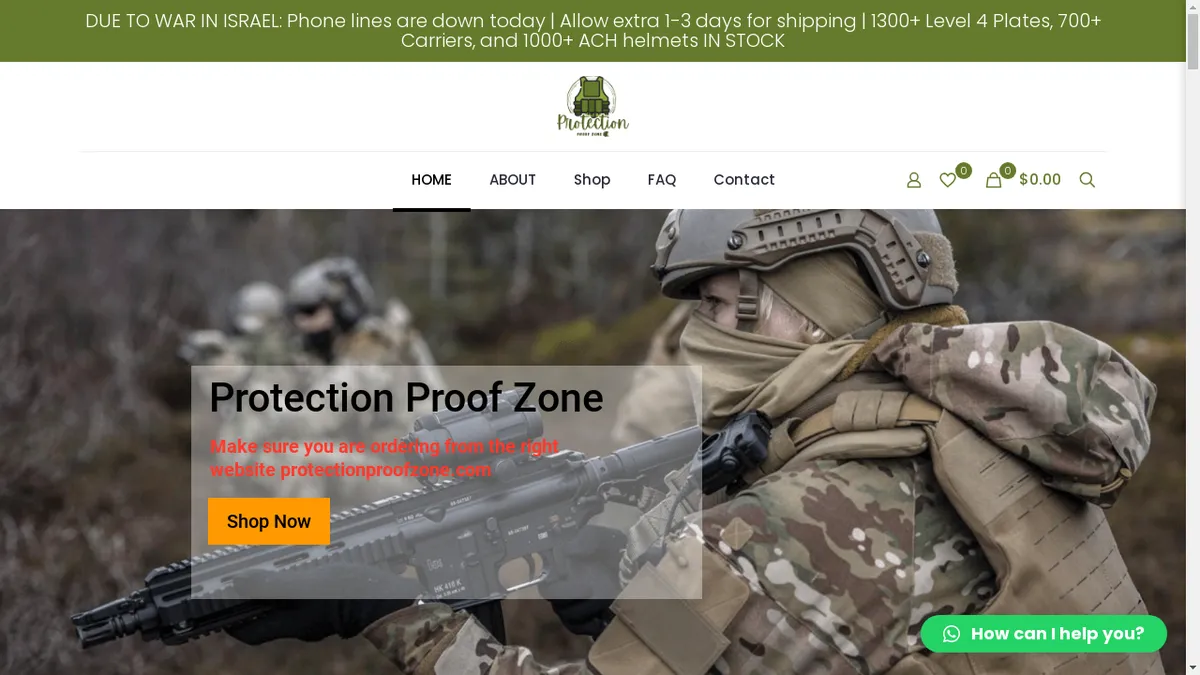 Protectionproofzone.com Screenshot