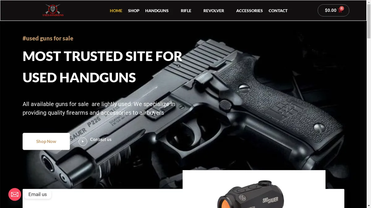 Used-handguns.com Screenshot