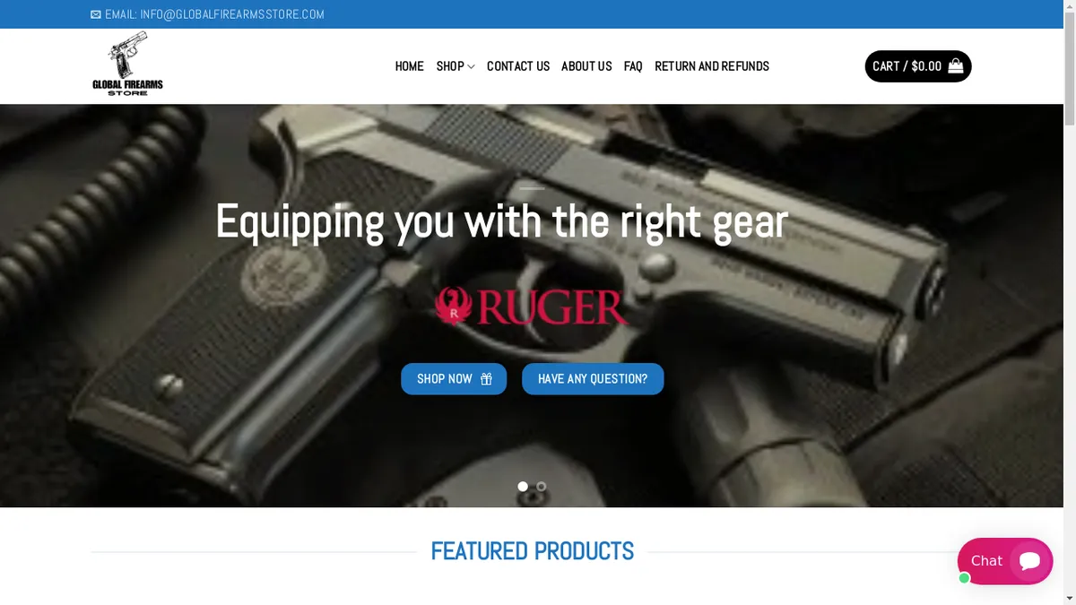 Globalfirearmsstore.com Screenshot