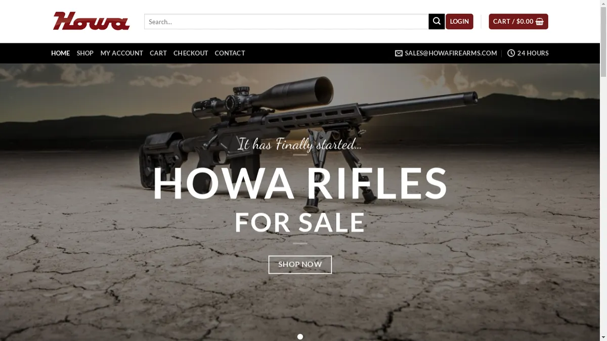 Howafirearmstore.com Screenshot