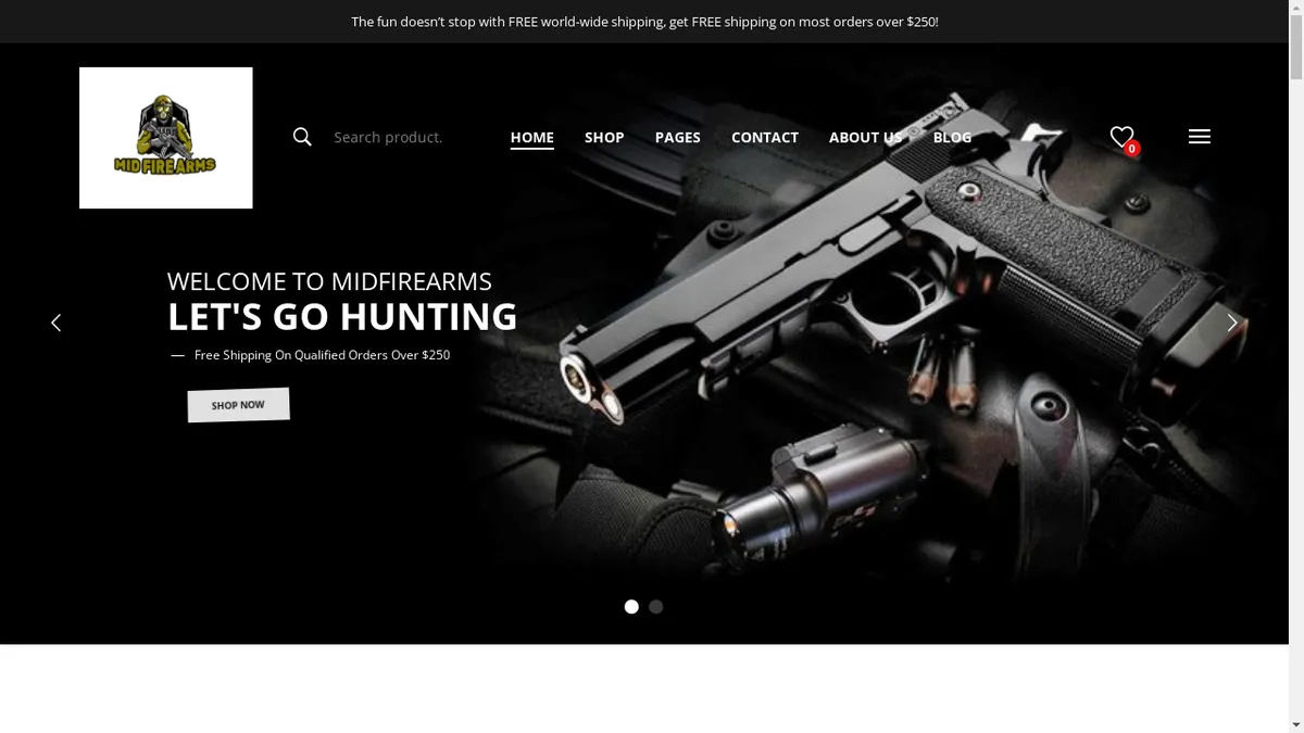 Midfirearms.com Screenshot