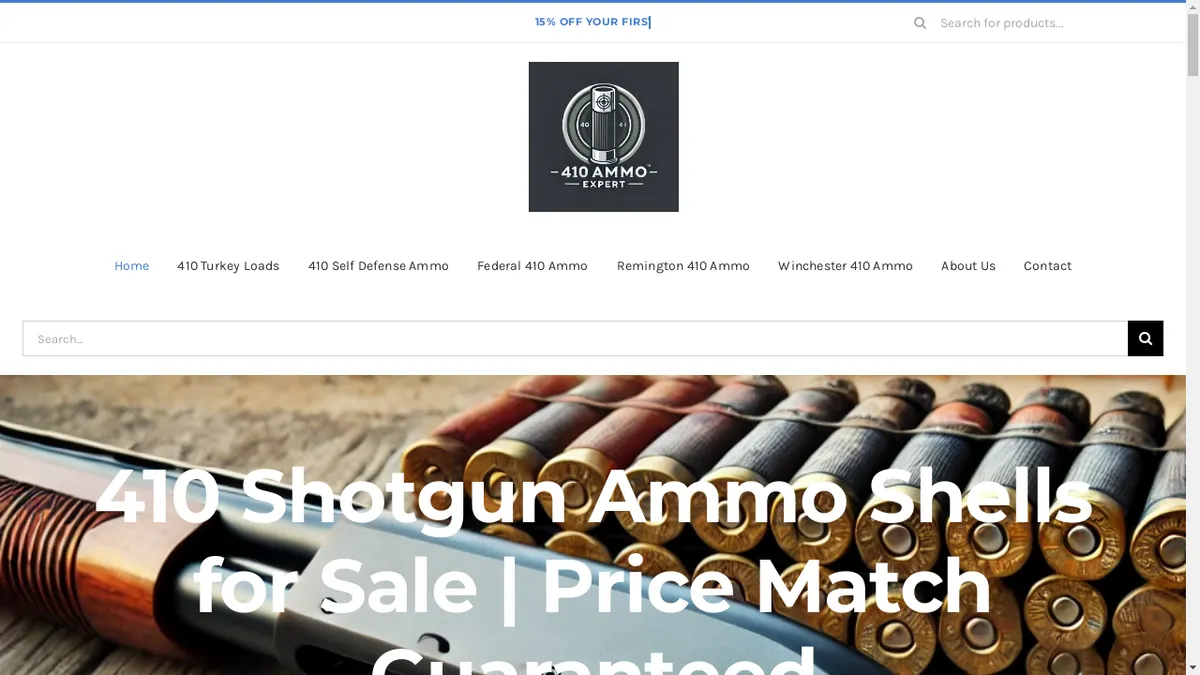 410shotgunshells.com Screenshot