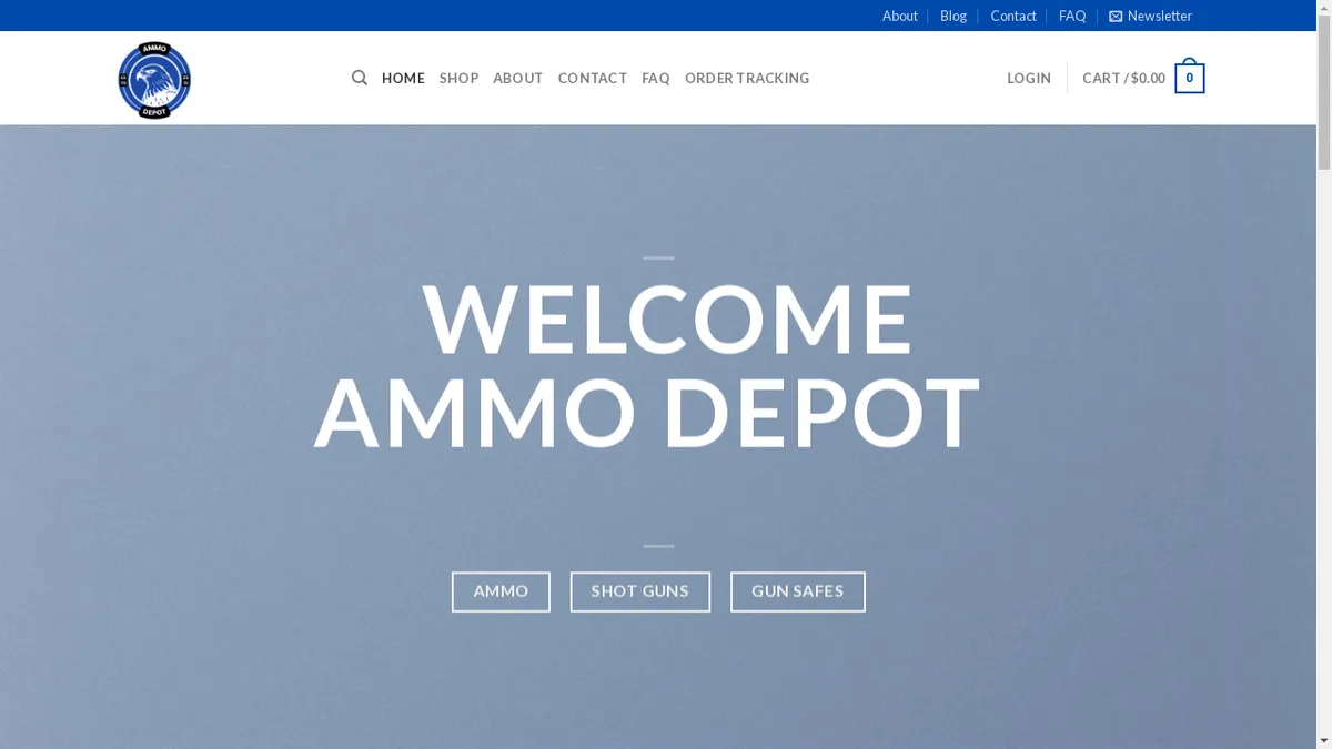 Ammodepot.co.nz Screenshot