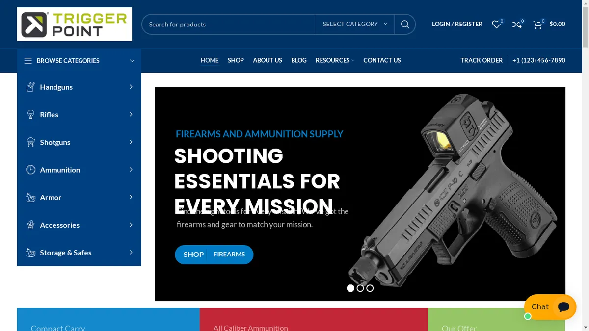 Triggerpointarmory.com Screenshot