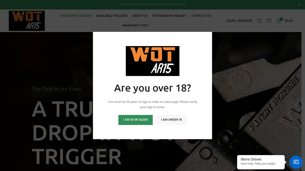 Wottriggerco.com Screenshot