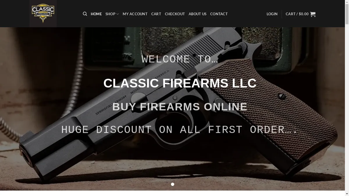 Classicfirearmllc.com Screenshot