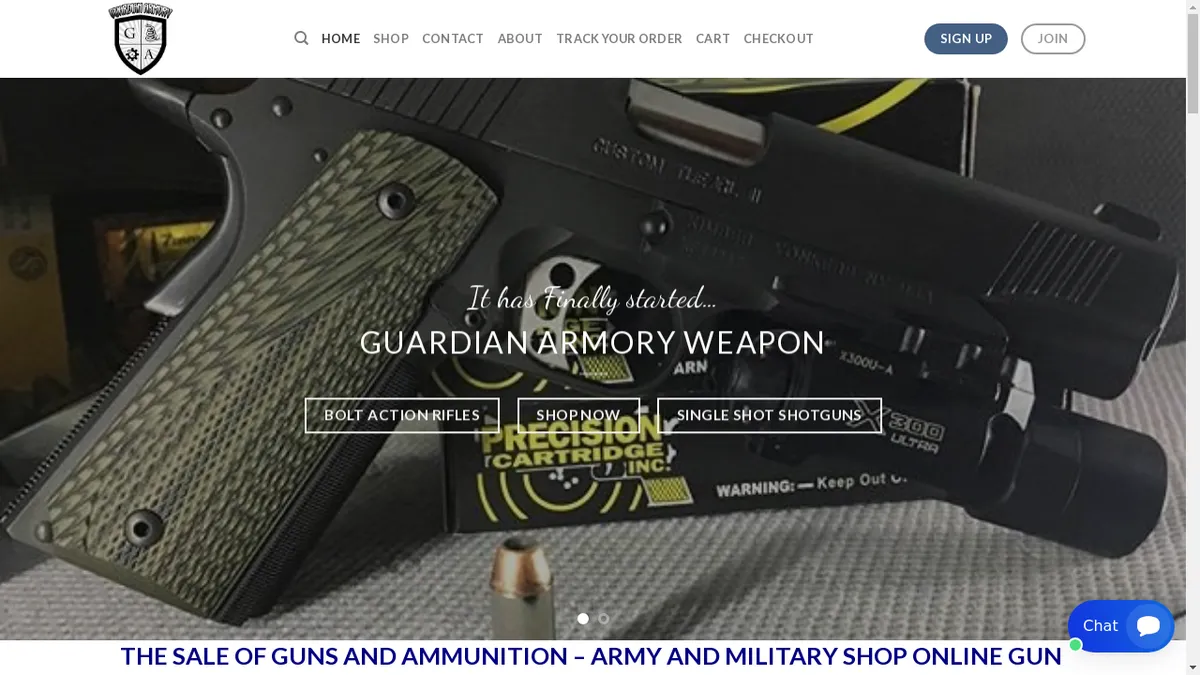 Guardianarmoryweapon.com Screenshot