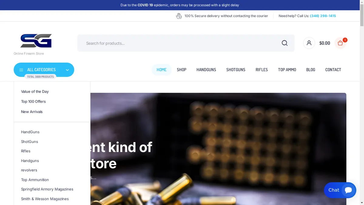 Sgammo.store Screenshot