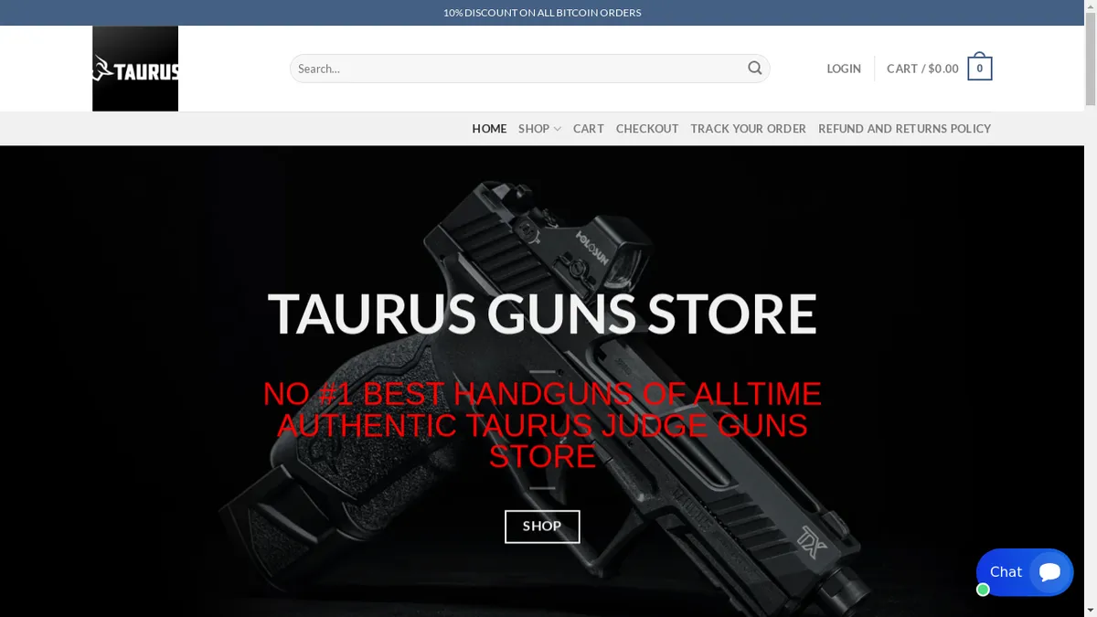 Taurusgunsstore.com Screenshot