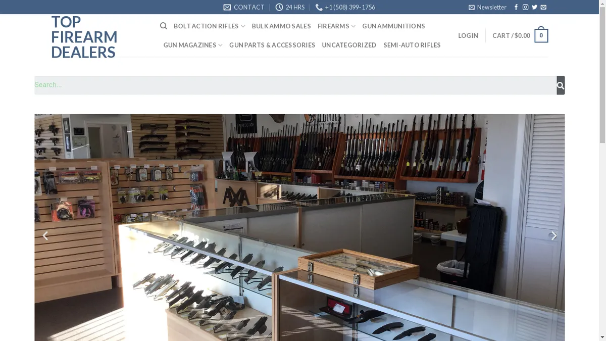 Topfirearmdealers.shop Screenshot