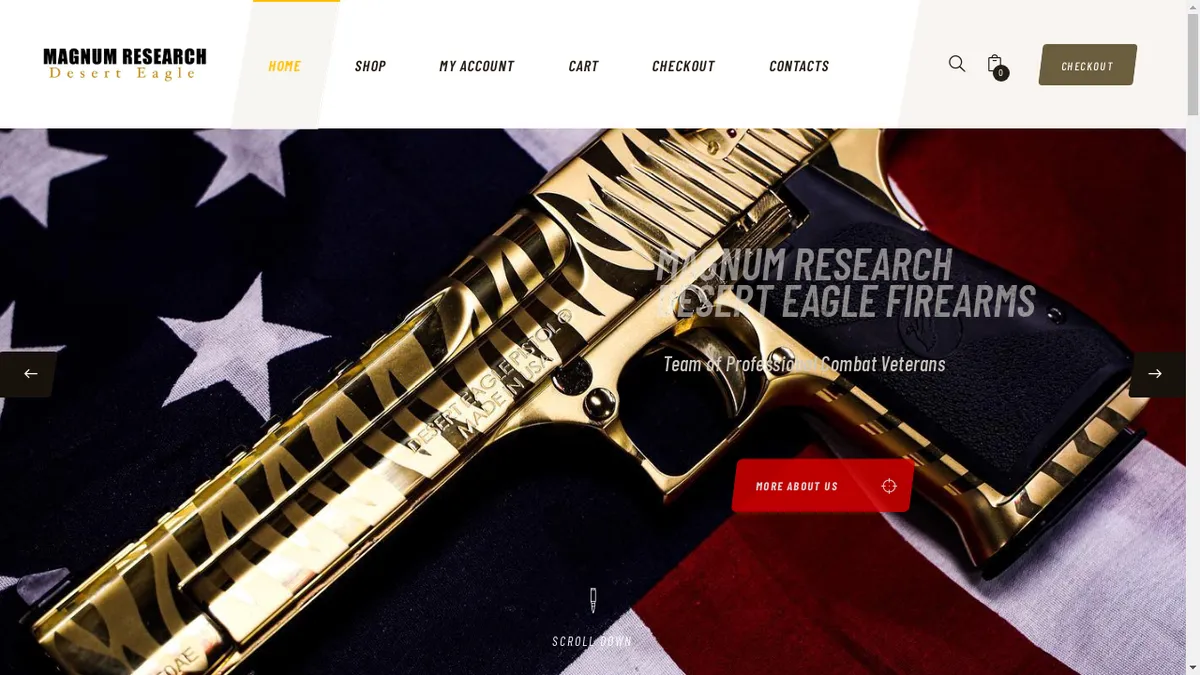 Deserteaglefirearmsusa.com Screenshot