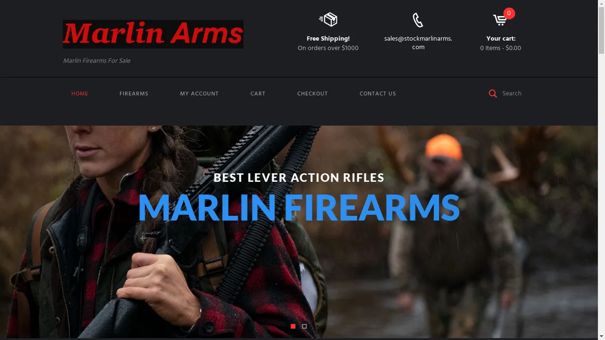 Leveractionriflestore.com Screenshot