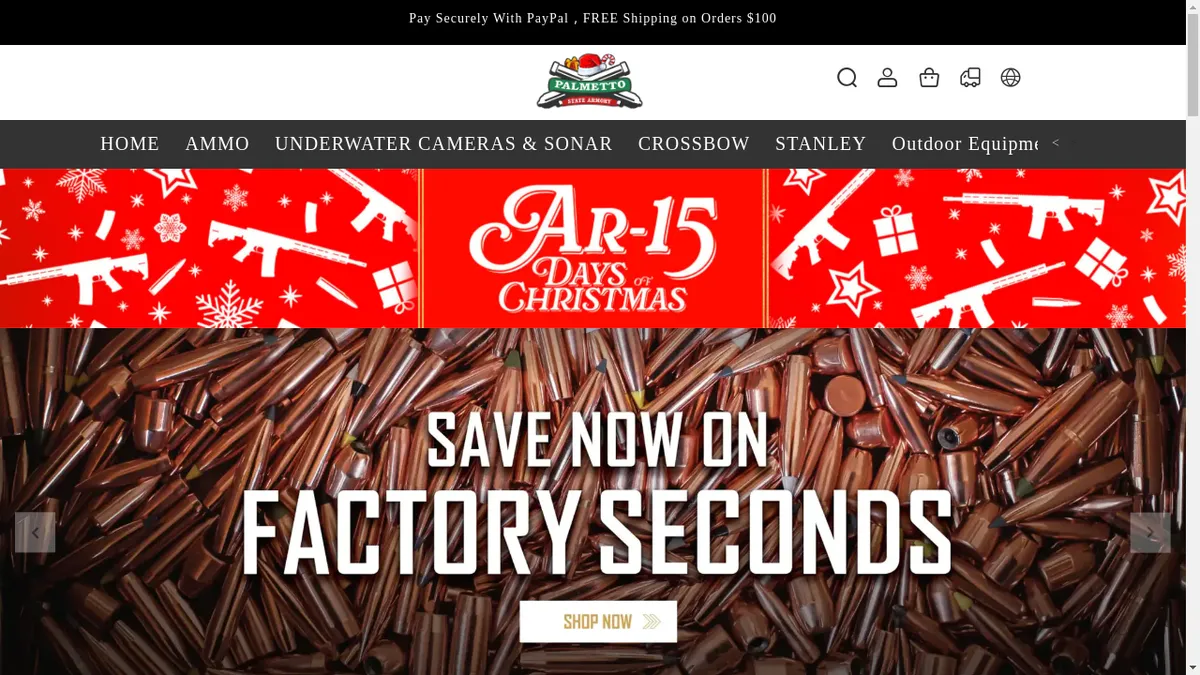 Pallmetttostatearmory.com Screenshot