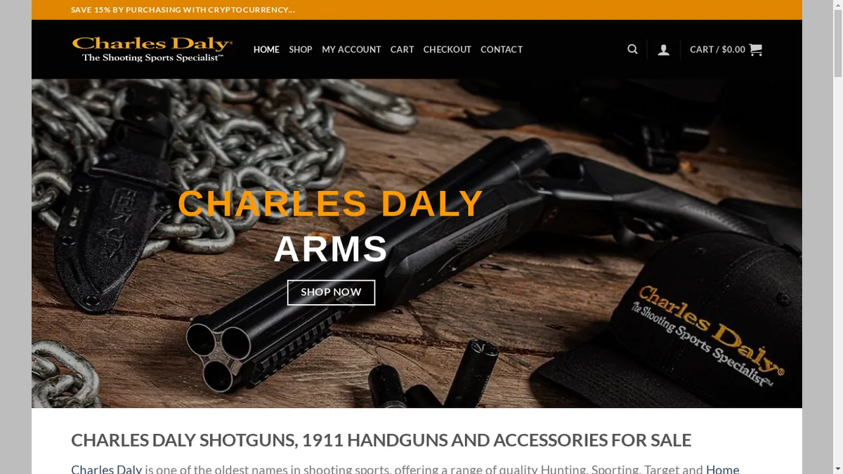 Charlesdalyarmshop.com Screenshot