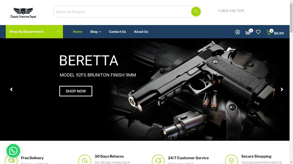 Classicfirearmsdepot.com Screenshot