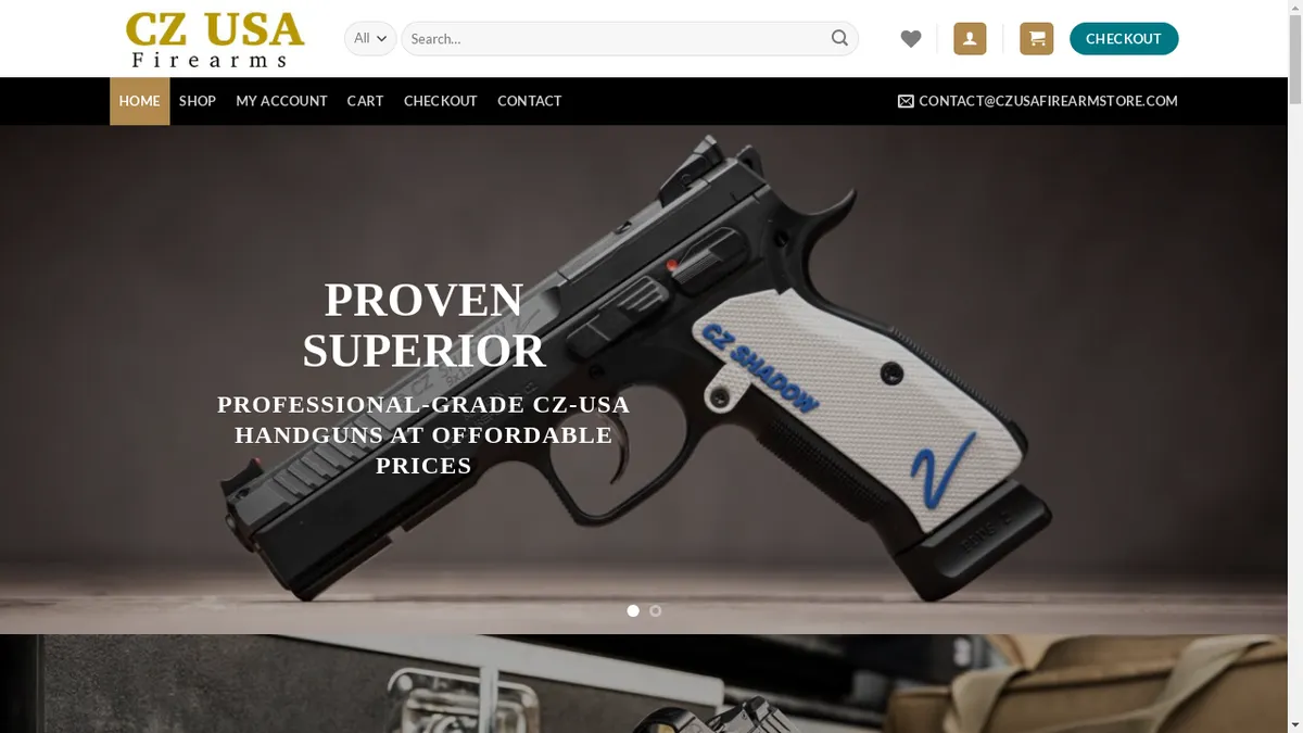 Czfirearmshop.com Screenshot