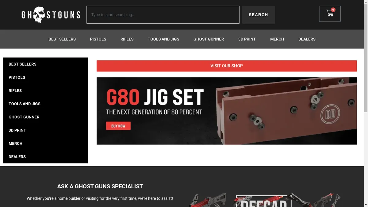 Ghost-gunstore.com Screenshot