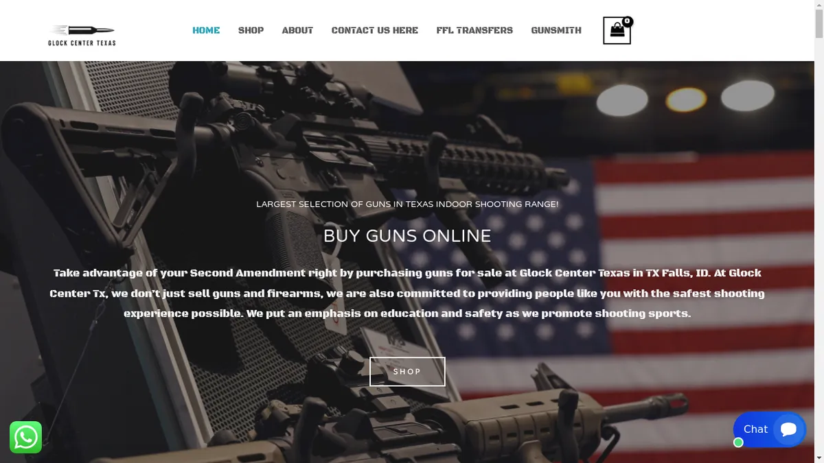 Glockcentertexas.com Screenshot