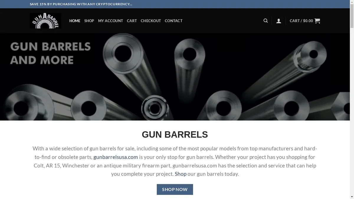 Gunbarrelsstore.com Screenshot