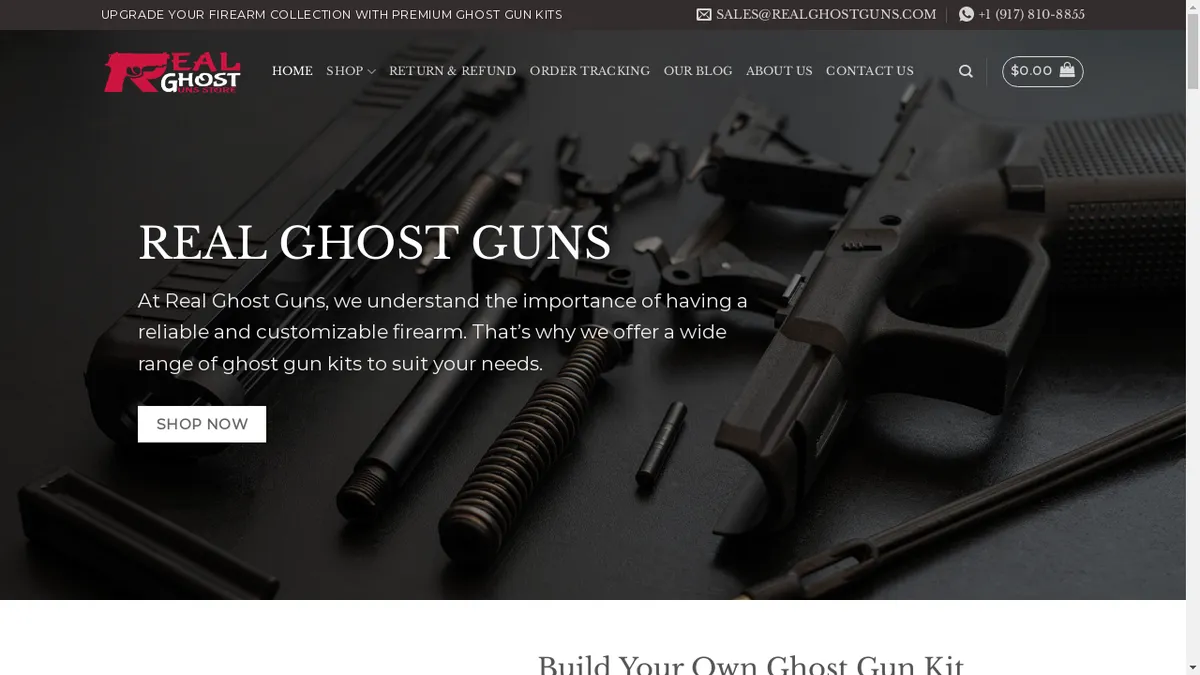 Realghostguns.com Screenshot