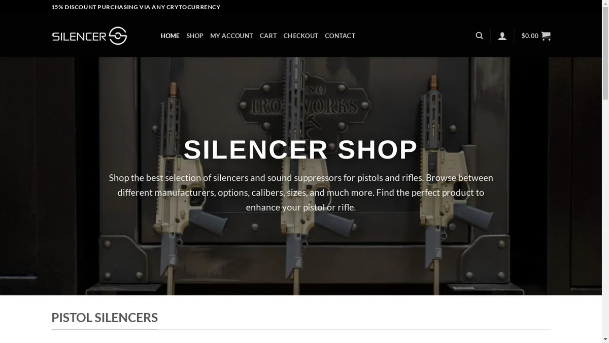 Silencershopusa.com Screenshot