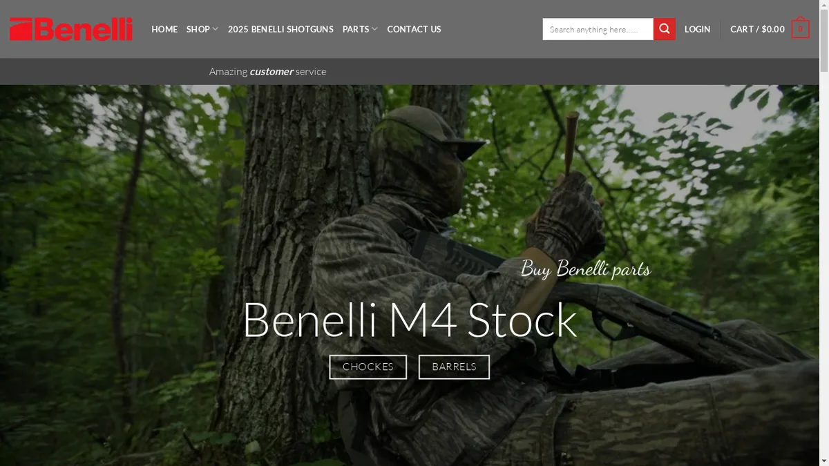 Benelli-guns.com Screenshot