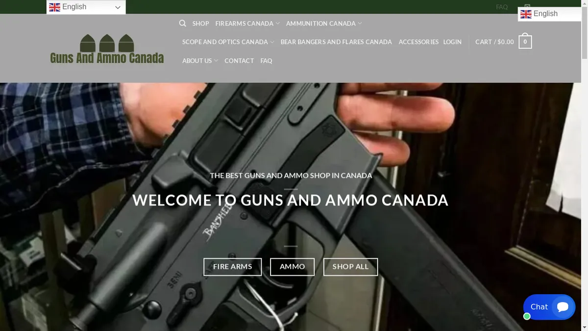 Gunnammocanada.com Screenshot