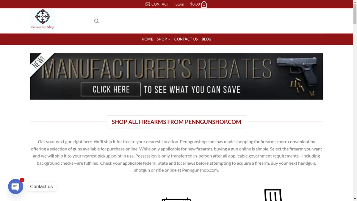 Penngunshop.com Screenshot