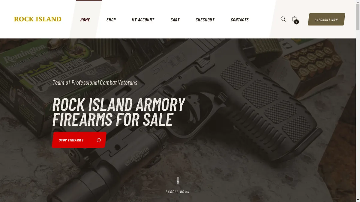 Rockislandarmoryshop.com Screenshot