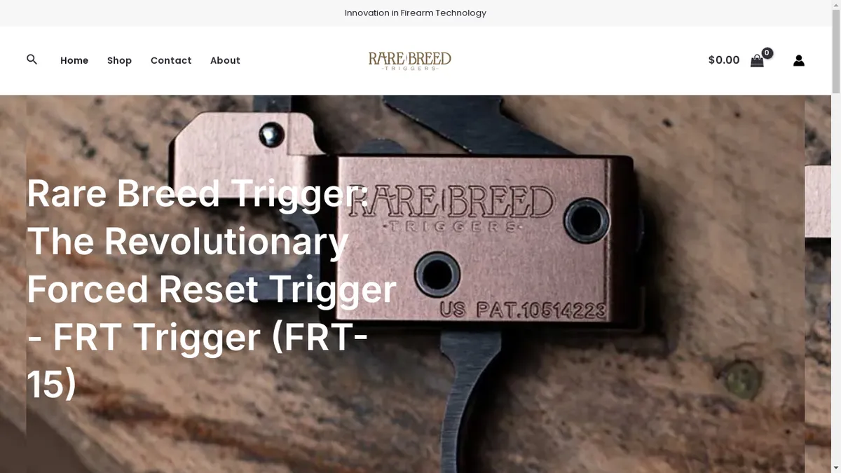 This is a screenshot of Rarebreedtriggerofficial.com Rarebreedtriggerofficial.com Screenshot