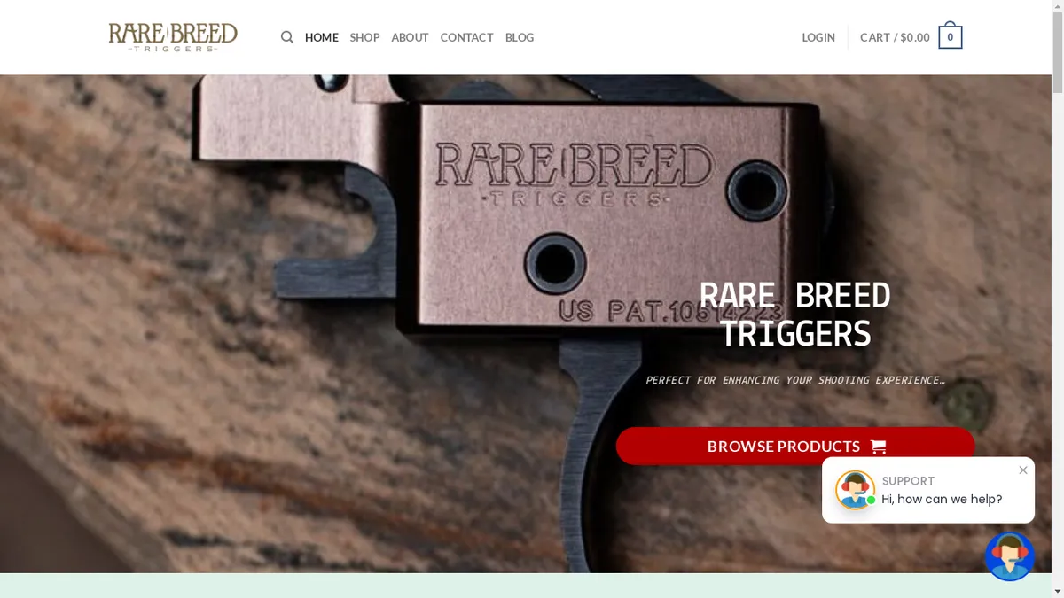This is a screenshot of Rarebreedtriggerz.com Rarebreedtriggerz.com Screenshot