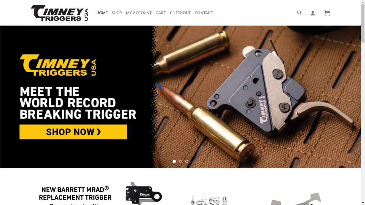 This is a screenshot of Timneytriggers.shop Timneytriggers.shop Screenshot