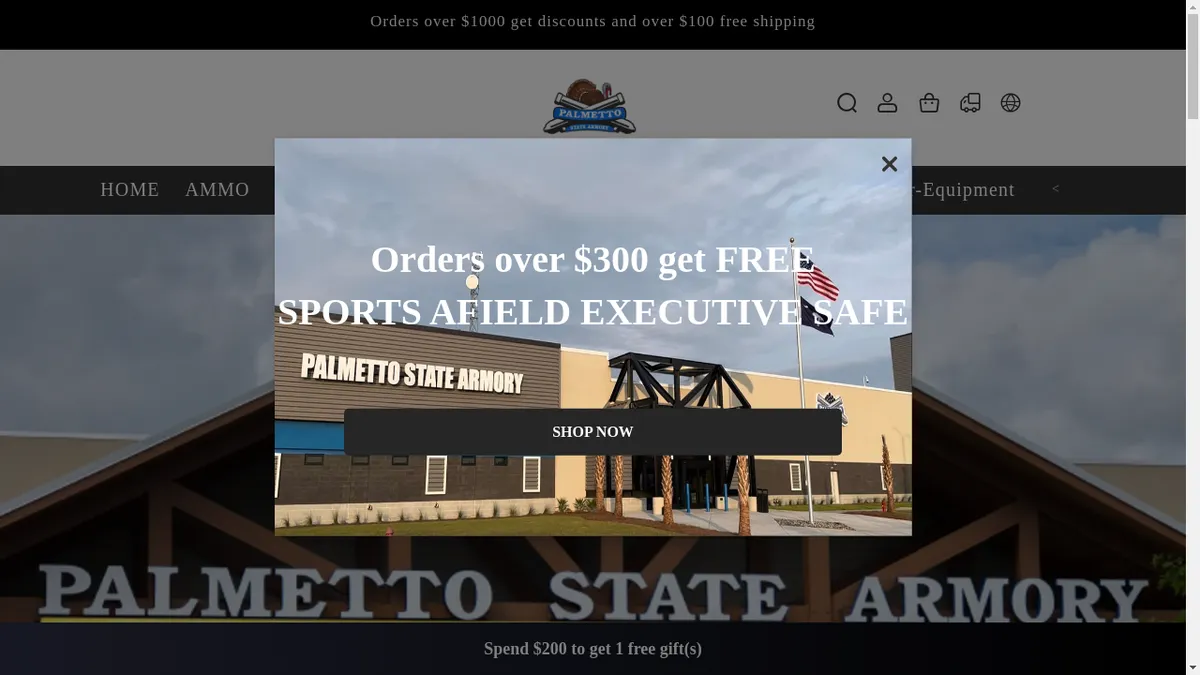 This is a screenshot of Palmettostateonline.shop Palmettostateonline.shop Screenshot