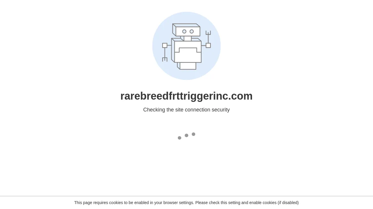 This is a screenshot of Rarebreedfrttriggerinc.com Rarebreedfrttriggerinc.com Screenshot