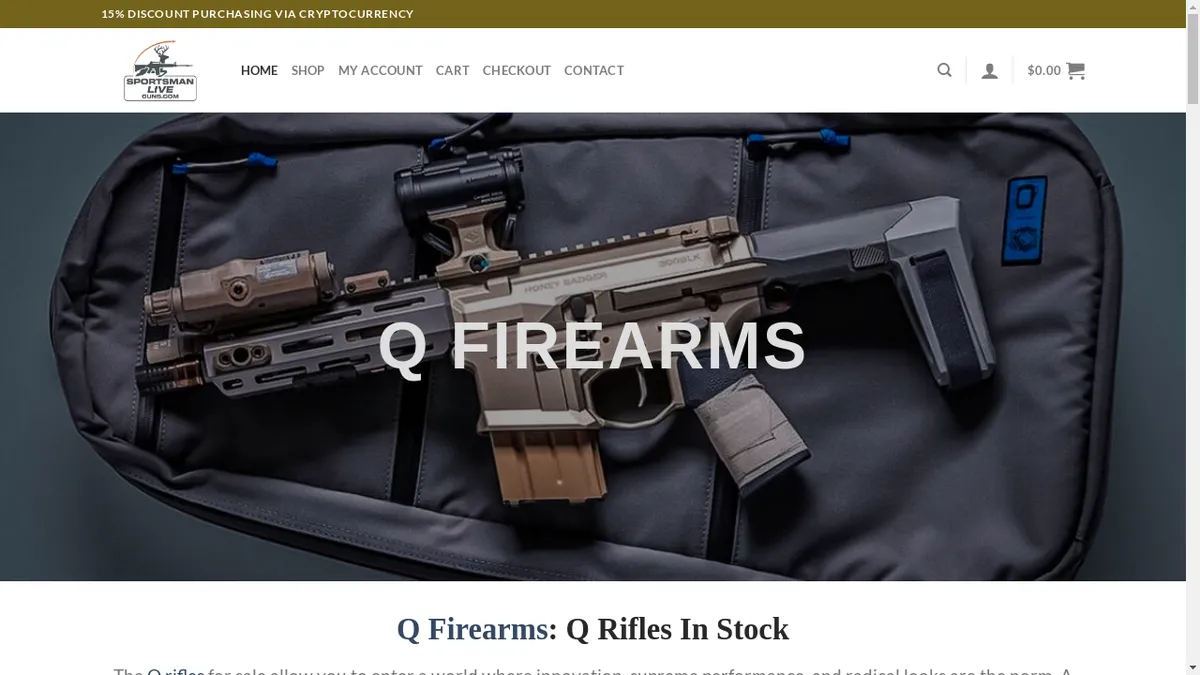 Sportsmanliveguns.com Screenshot