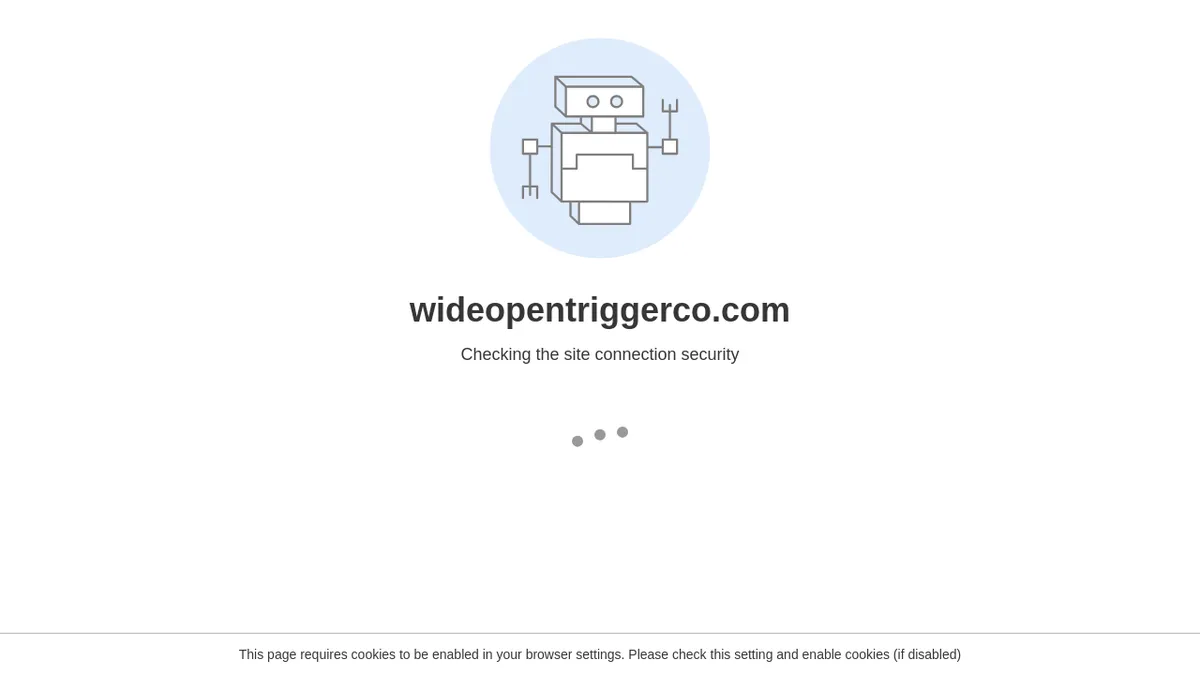 This is a screenshot of Wideopentriggerco.com Wideopentriggerco.com Screenshot