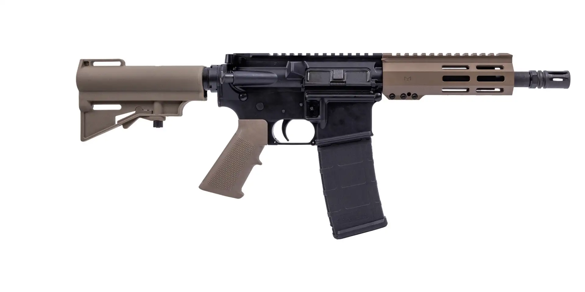 PSA 7.5" 300 Blackout Phos 6" Lightweight Hex M-Lok Classic HAR-15 Pistol, FDE