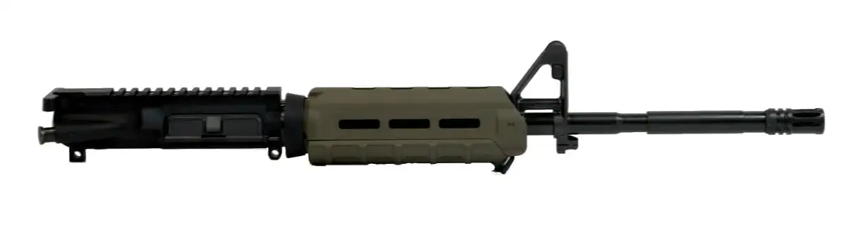 PSA 16" Nitride 1:7 M4 Carbine 5.56 NATO MOE AR-15 Upper Assembly, OD Green - with BCG/CH