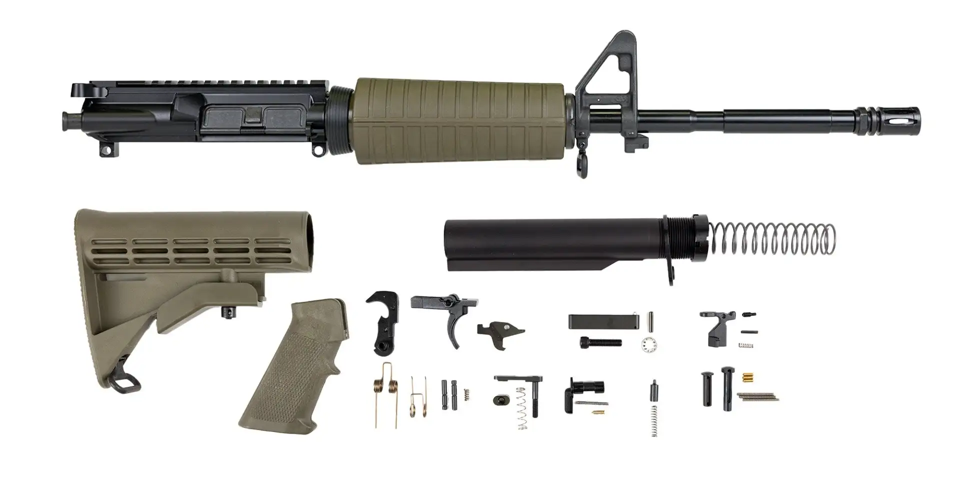 PSA 16" 5.56 NATO M4 Carbine Classic Rifle Kit, Olive Drab Green - 516446411