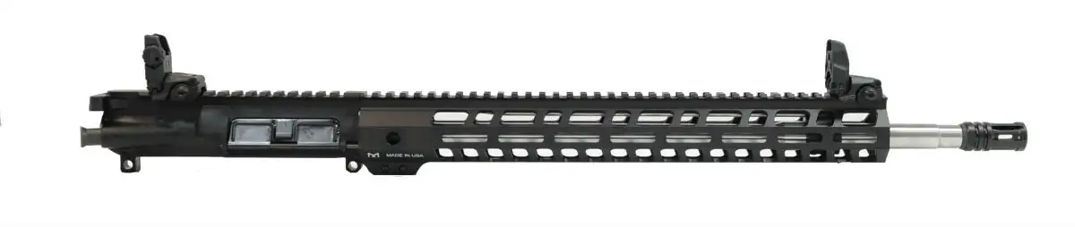 PSA 18" Rifle Length .223 Wylde 1/7 Stainless Steel 15" Lightweight M-lok Upper With BCG, CH, & MBUS Sight Set - 516446673