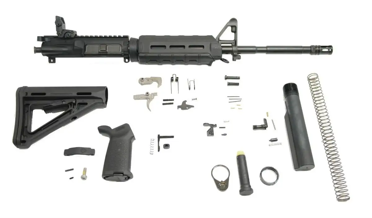 PSA 16" M4 5.56 NATO 1/7 Phosphate MOE EPT Rifle Kit w/ Rear MBUS - 5165502313