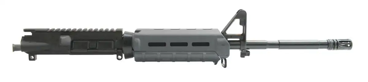 PSA 16" Nitride 1:7 M4 Carbine 5.56 NATO MOE AR-15 Upper Assembly, Gray - No BCG/CH
