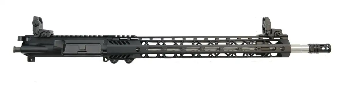 PSA 18" Rifle Length .223 Wylde 1/7 Stainless Steel 15" M-lok Upper With BCG, CH, & MBUS Sight Set - 5165448754