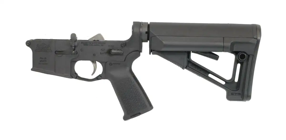 PSA AR-15 Complete Lower - Magpul STR EPT Edition  - Black, No Magazine