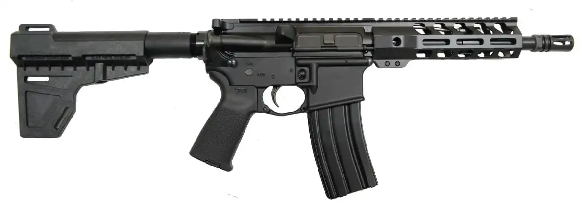 PSA 8.5" Pistol-Length 300AAC Blackout 1/7 Nitride  7" Lightweight M-Lok MOE Shockwave Pistol