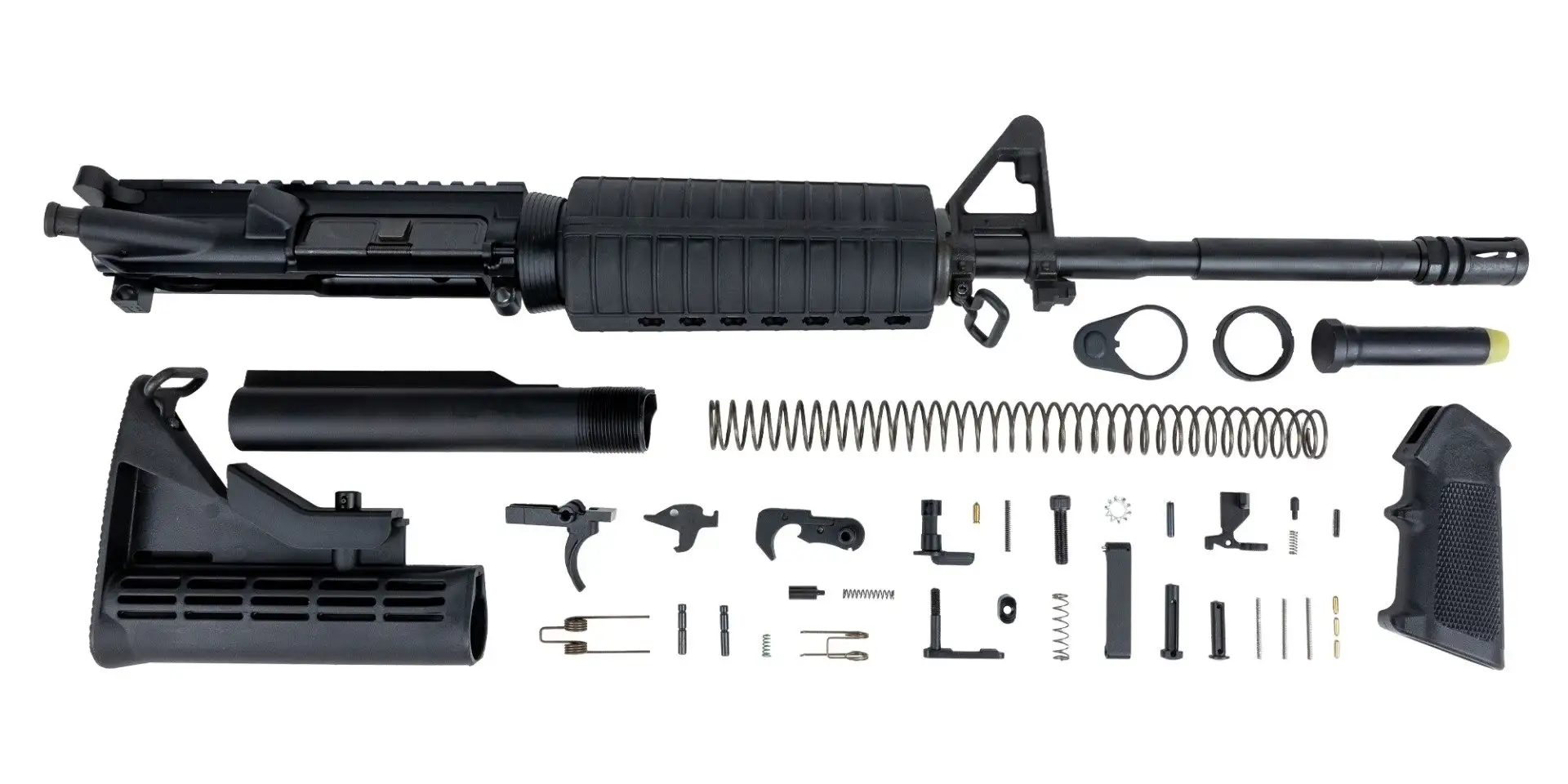 PSA 16" M4 Carbine-Length 5.56 NATO 1/7 Phosphate Classic Rifle Kit, Black