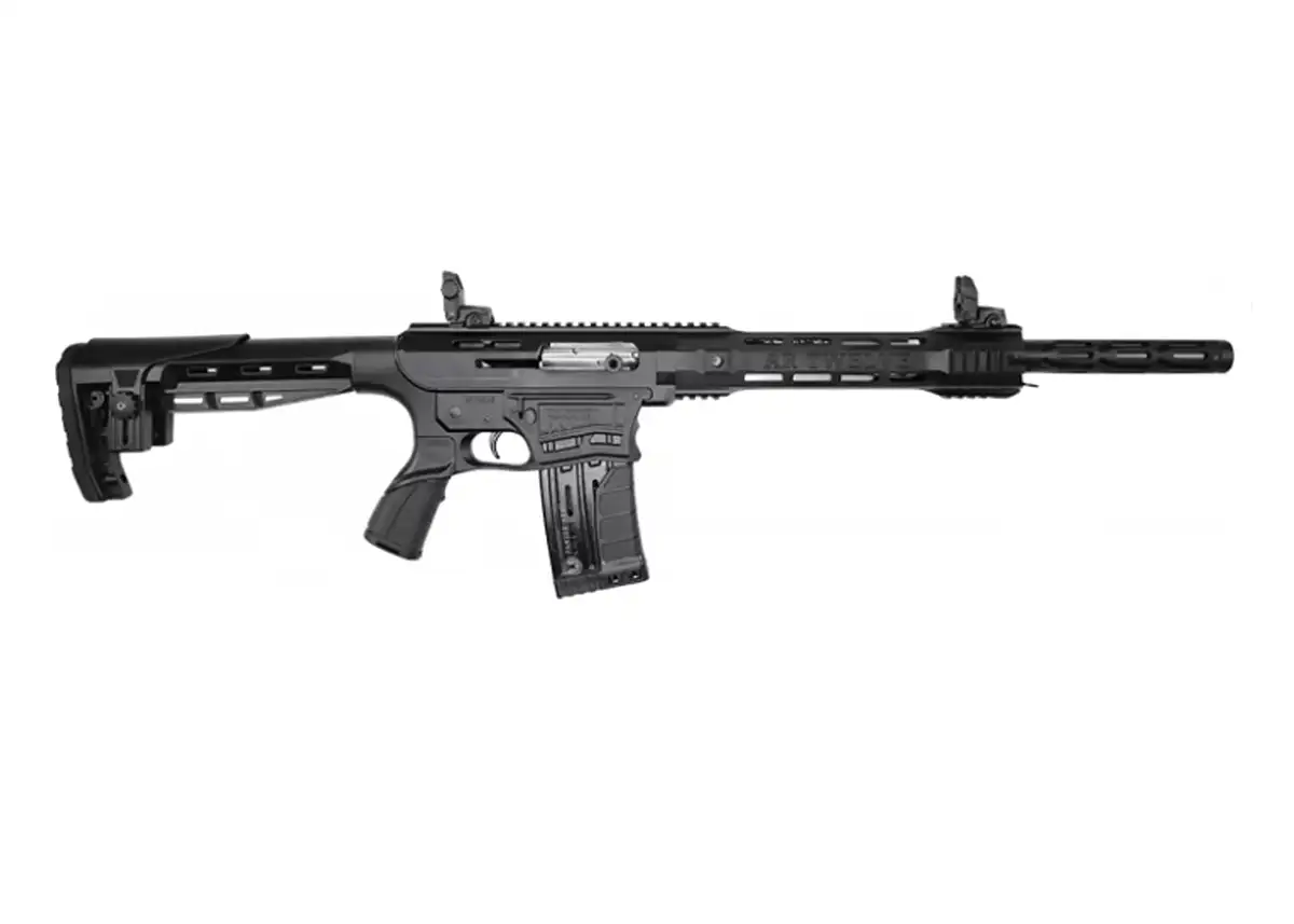 Panzer Arms AR-12 12 Gauge Shotgun Semi-Auto, Black - AR12SSB